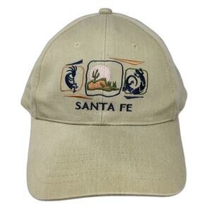 Royal Santa Fe Beige Baseball Cap One Size Kokopelli Cactus Lizard Slideback Hat